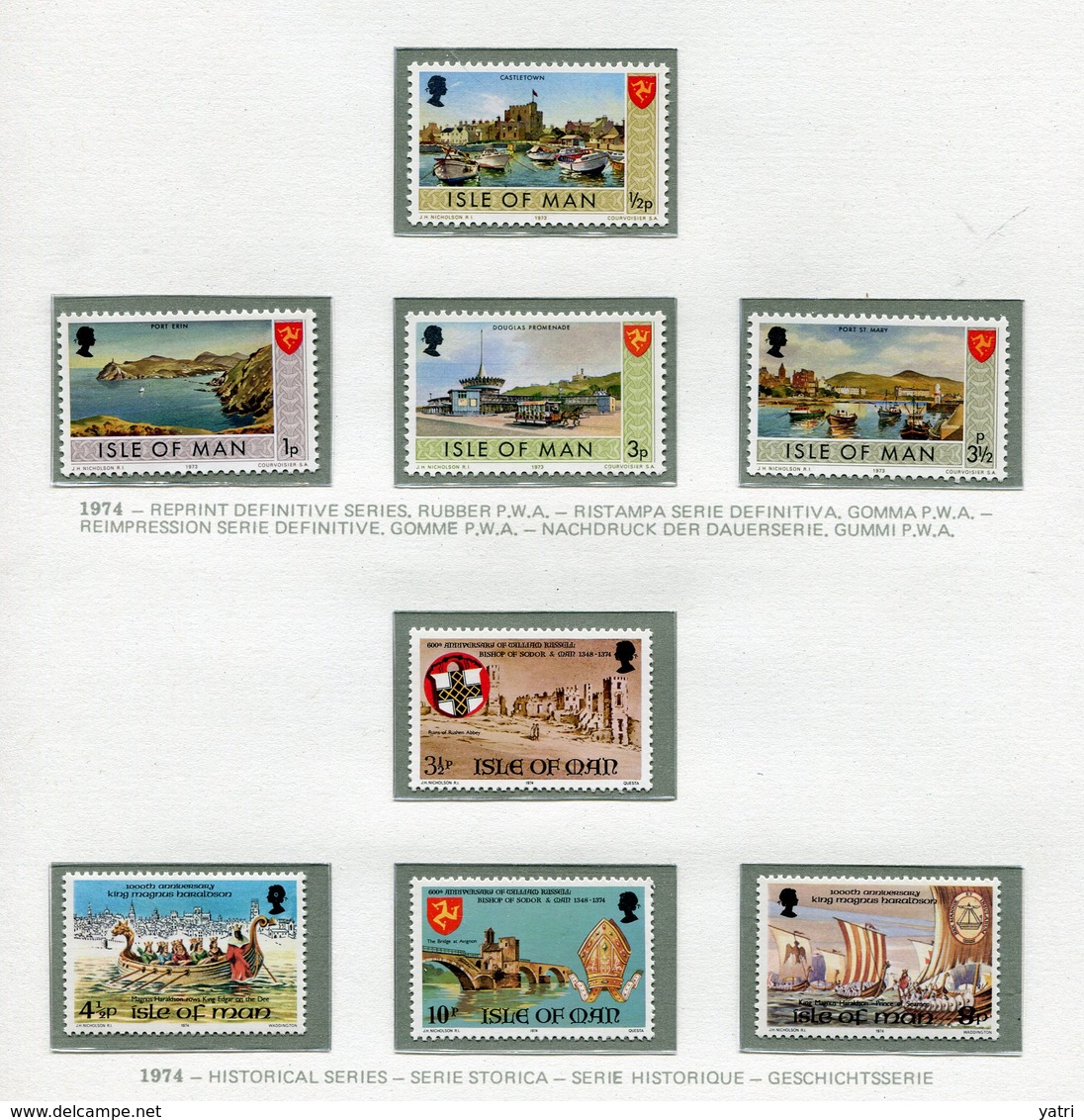 Isola Di Man - 1974 - Annata Completa / Complete Year Set ** MNH - Isola Di Man