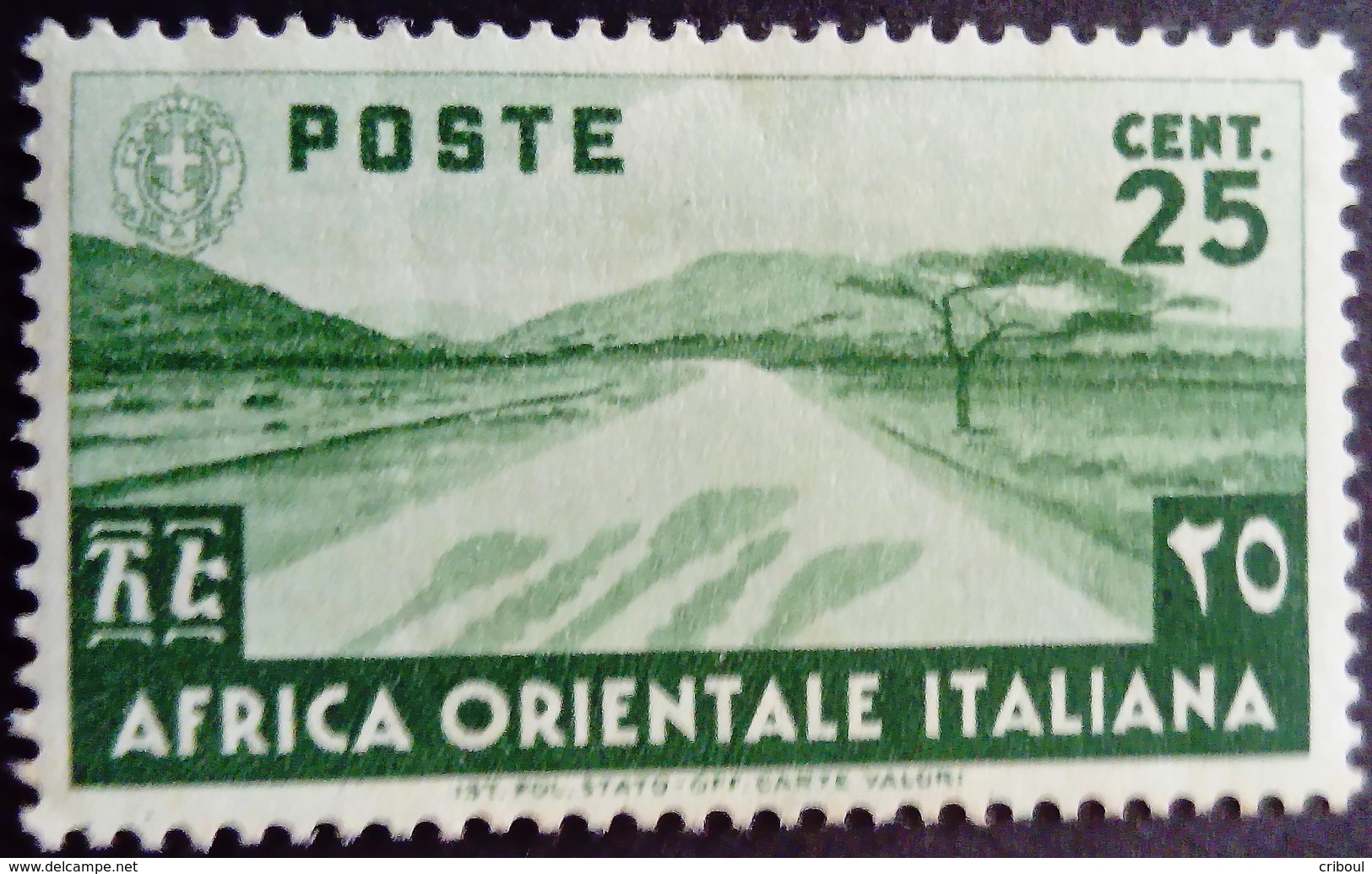 Afrique Orientale Italienne Africa Italiana 1938 Yvert 7 * MH - Afrique Orientale