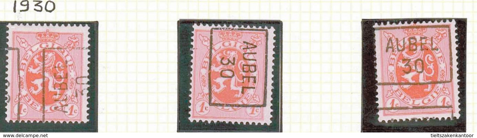 OCVB N°  5738  AUBEL "30" A B C - Rollenmarken 1930-..