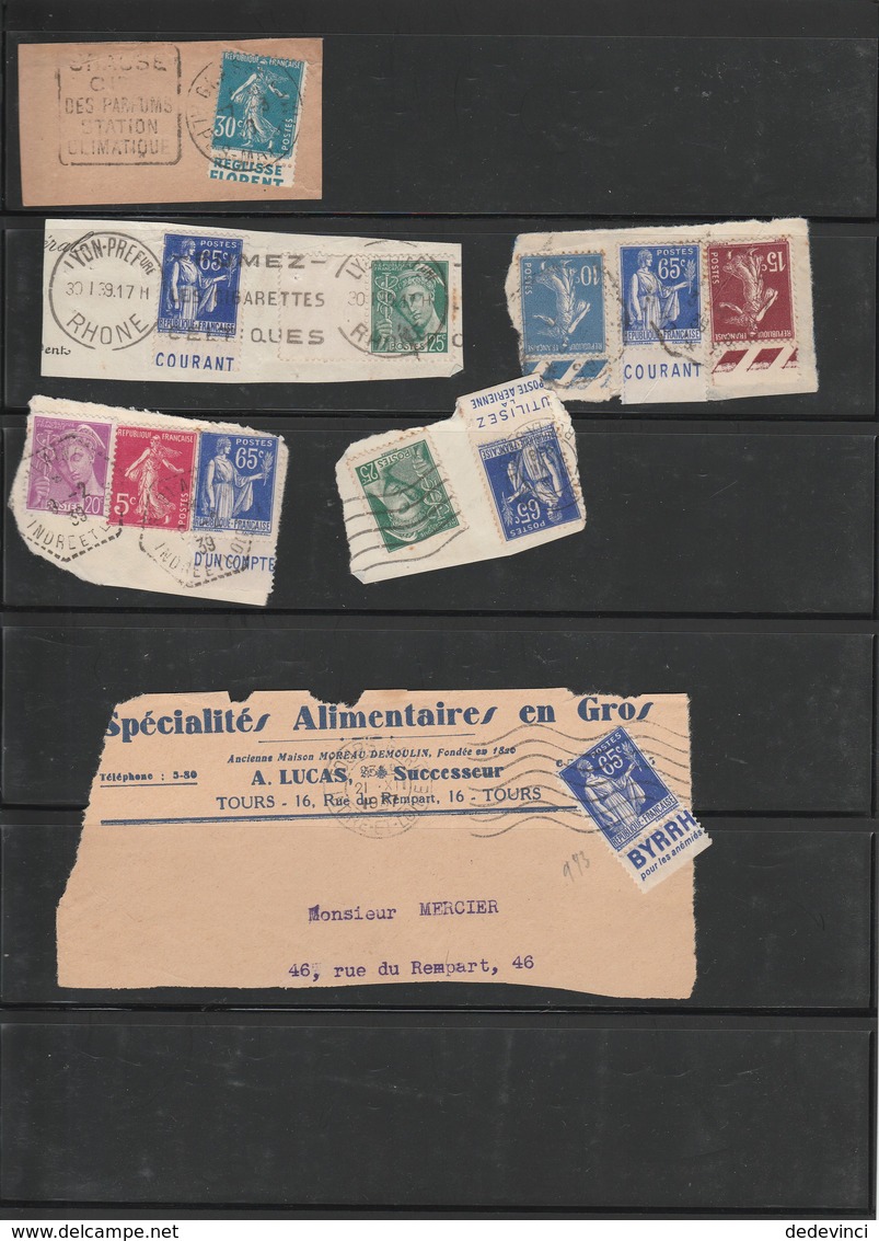 liquide ensemble de timbres avec bandelette publicitaire