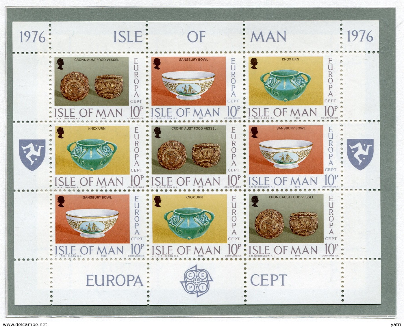 Isola Di Man - 1976 - Annata Completa / Complete Year Set ** MNH = Con Minifogli Europa Cept ** - Isola Di Man