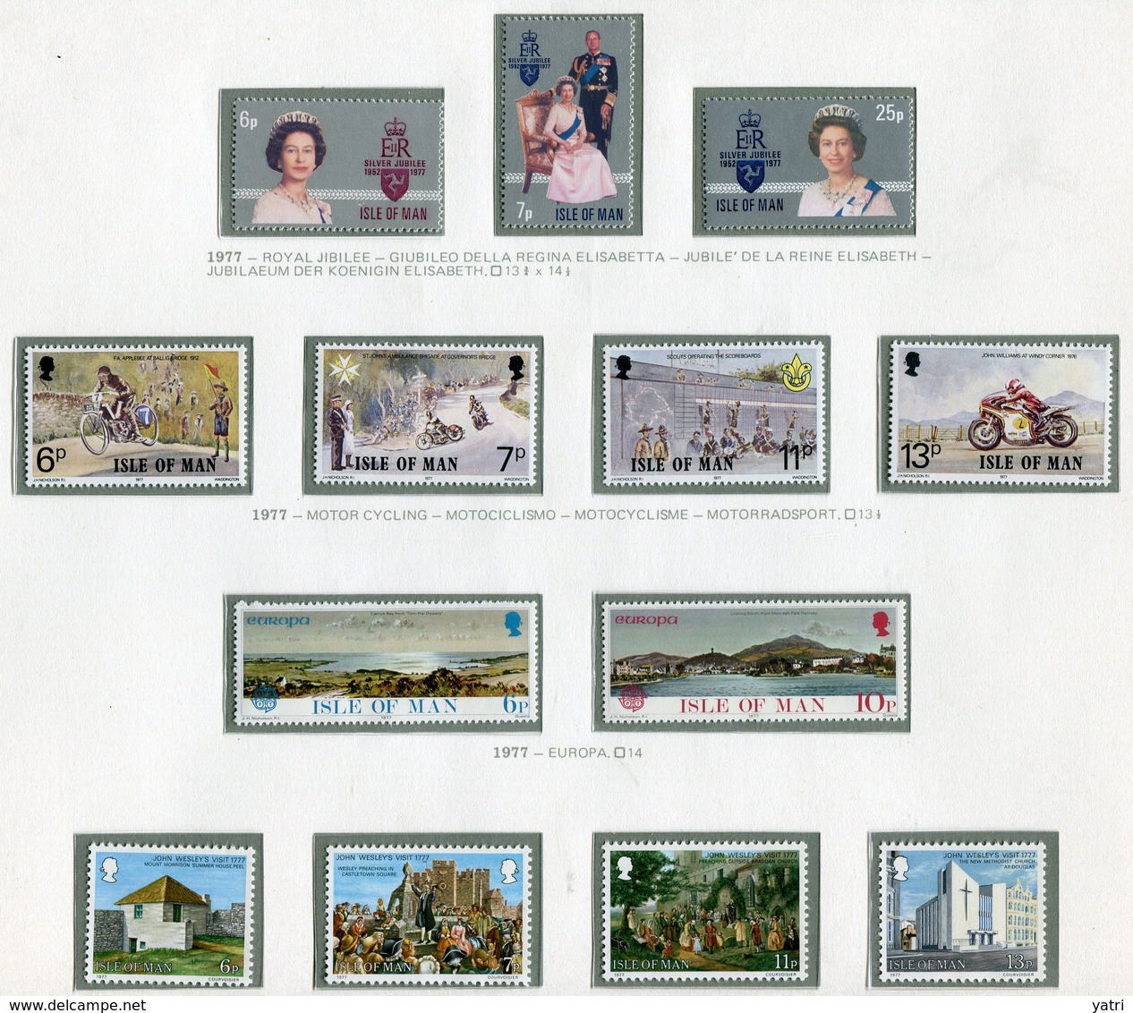 Isola Di Man - 1977 - Annata Completa / Complete Year Set ** MNH - Isola Di Man