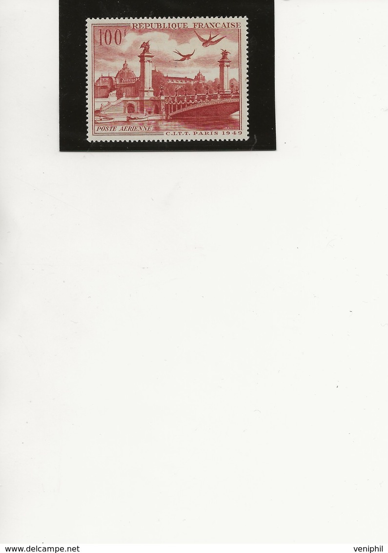 POSTE AERIENNE N° 28 NEUF SANS CHARNIERE - ANNEE 1949 - 1927-1959 Nuevos