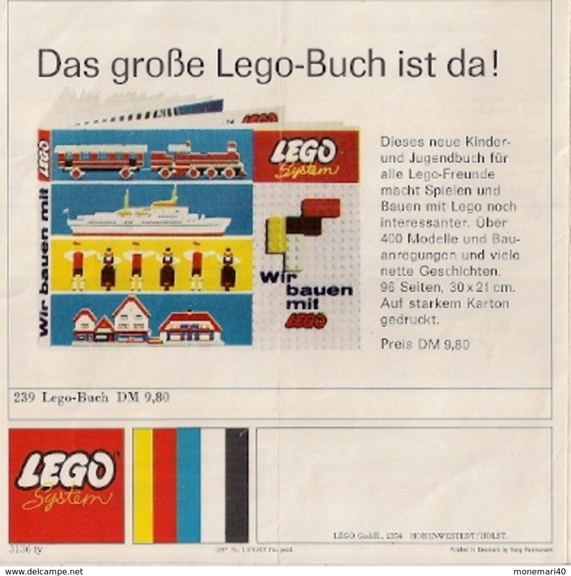 LEGO SYSTEM - CATALOGUE - SORTIMENT 1966 (Texte En Allemand) - Catalogs