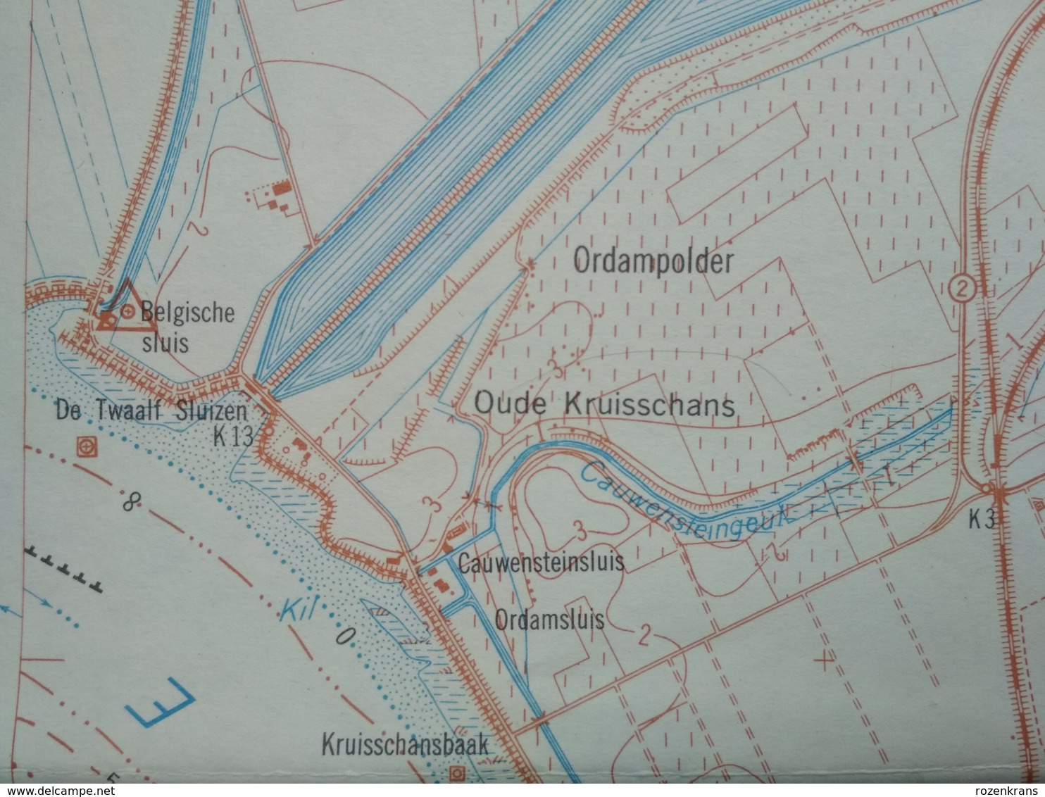 Topografische kaart STAFKAART Ekeren Brasschaat Kamp Van Oorderen Wilmarsdonk Stabroek Putte Kapellen Mariaburg Hoogboom