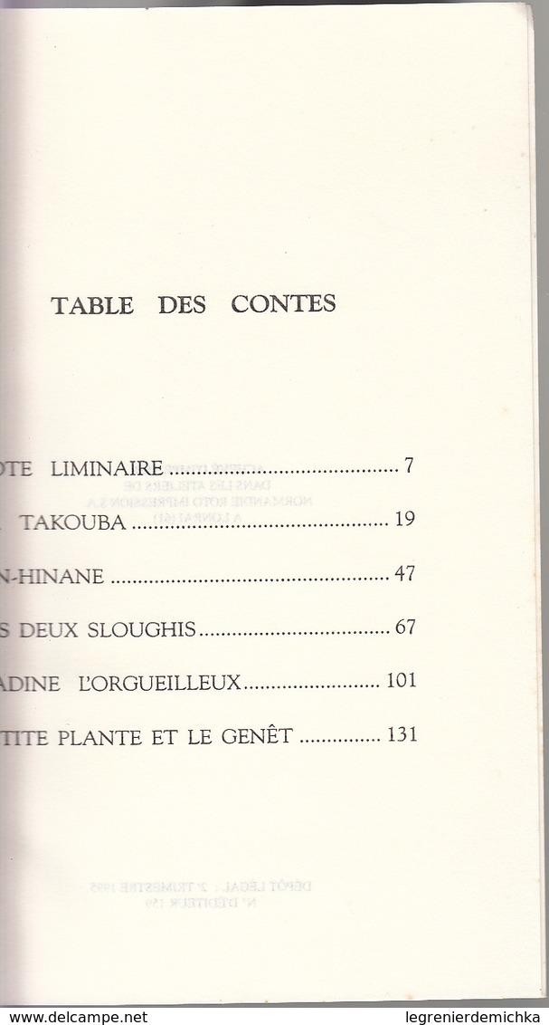 Livre CONTES TOUAREGS De Jean BUSSON - Elor Lettres D'Aujourd'hui 1995 - Autres & Non Classés