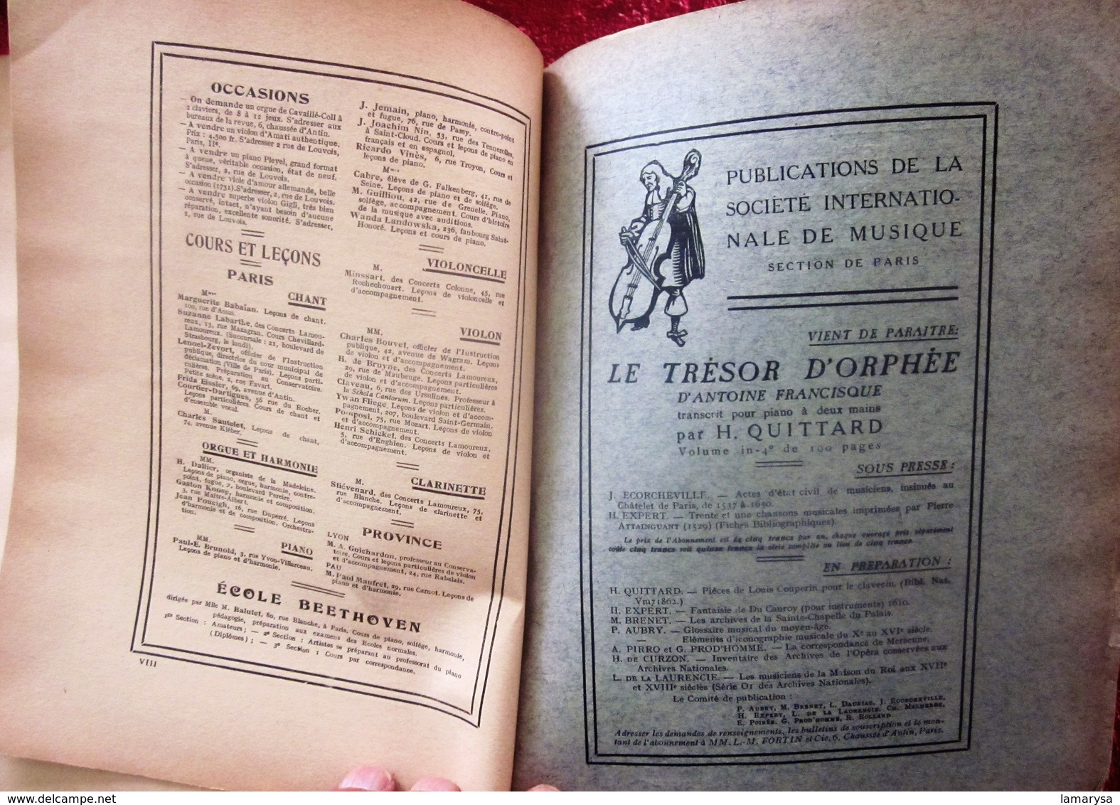 1907 MERCURE MUSICAL BULLETIN Français S.I.M.-SOCIÉTÉ INTERNATIONAL DE MUSIQUE Revue Culture PIANO - POÉSIE PARTITIONS