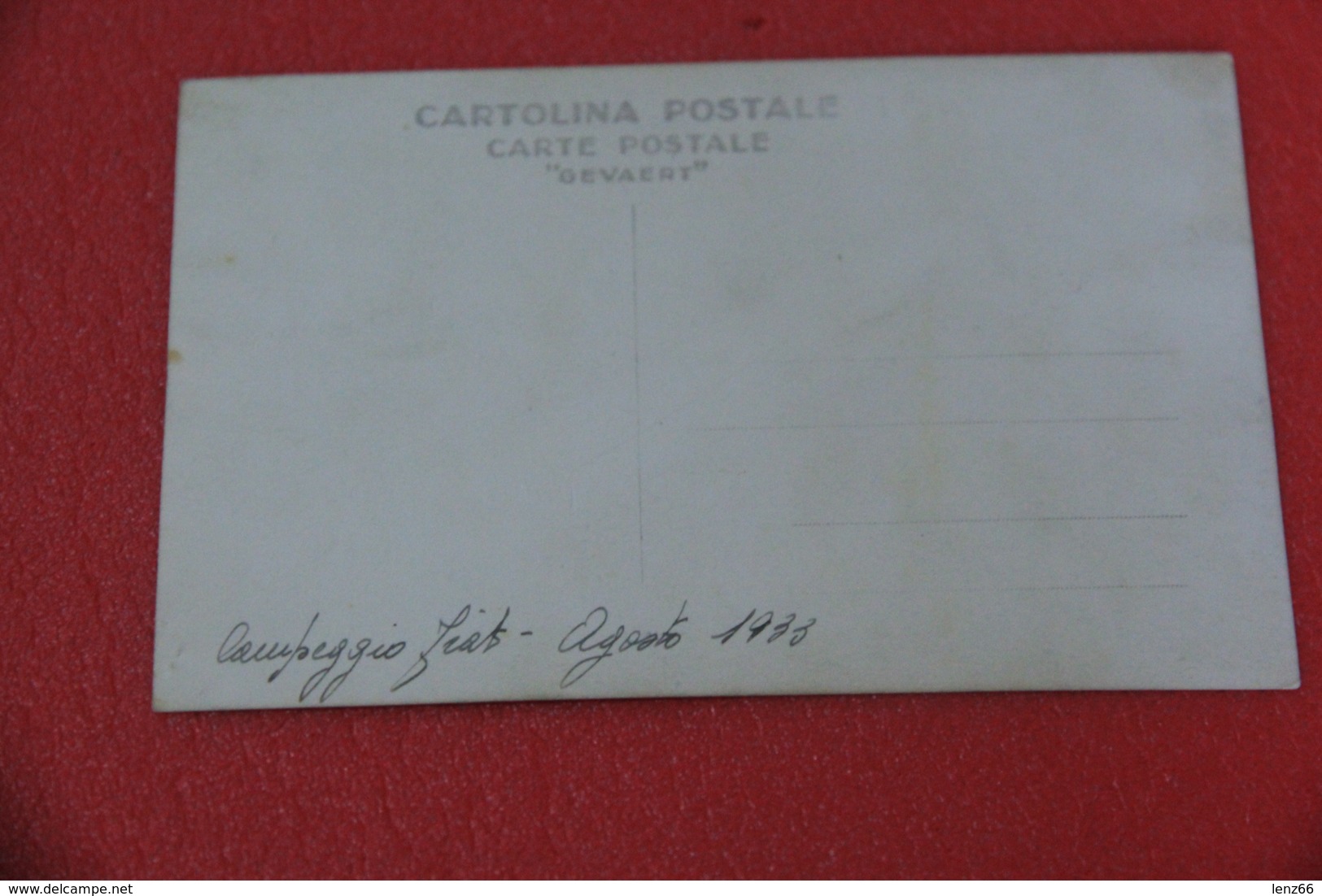 VCO Forse Ossola O Prov. Torino O Aosta Rppc Campeggio Fiat Agosto 1933 - Verbania