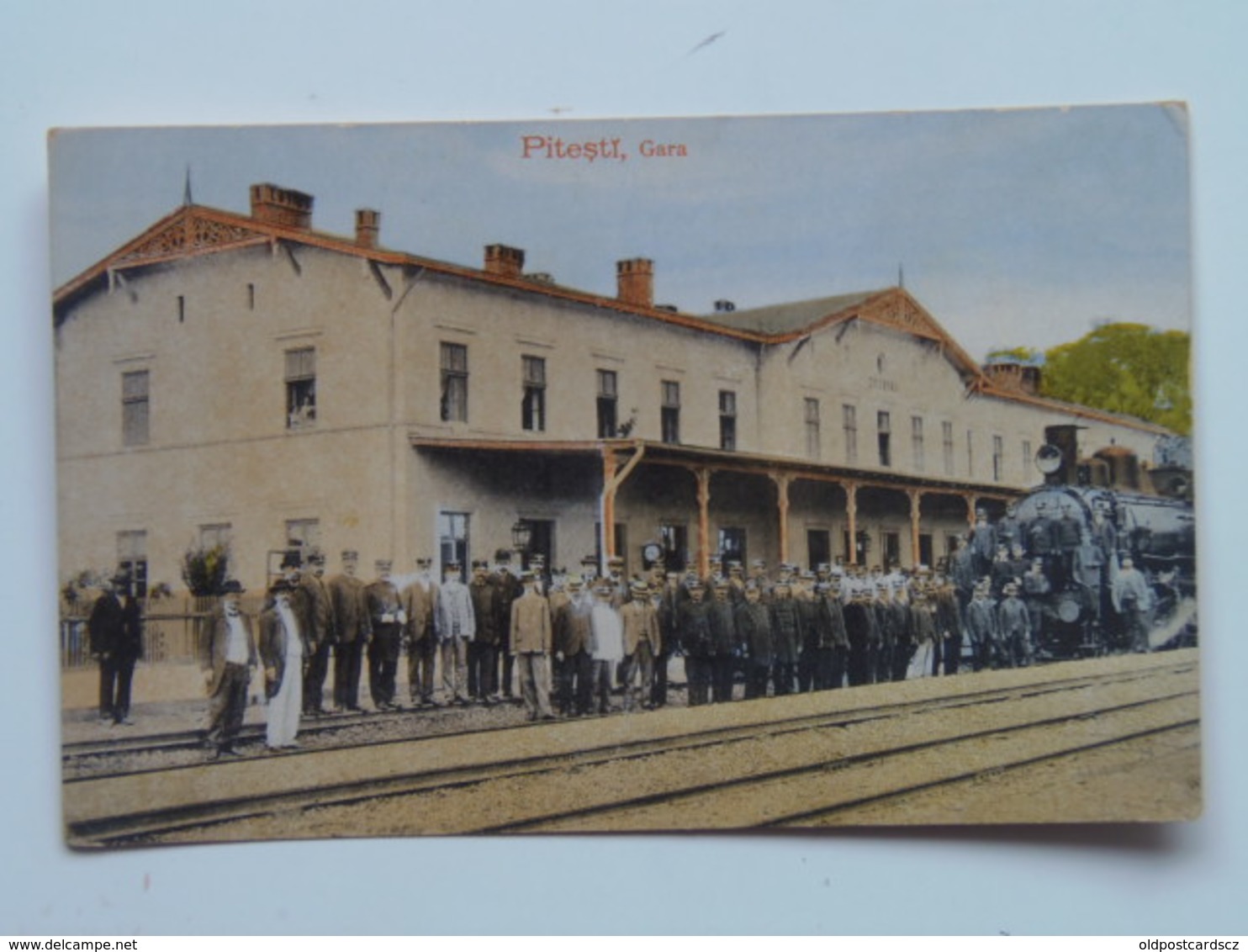 Romania 494 Pitesti Gara Bahn Station 1910 Ed Maier I Stern Nr 3844 - Romania