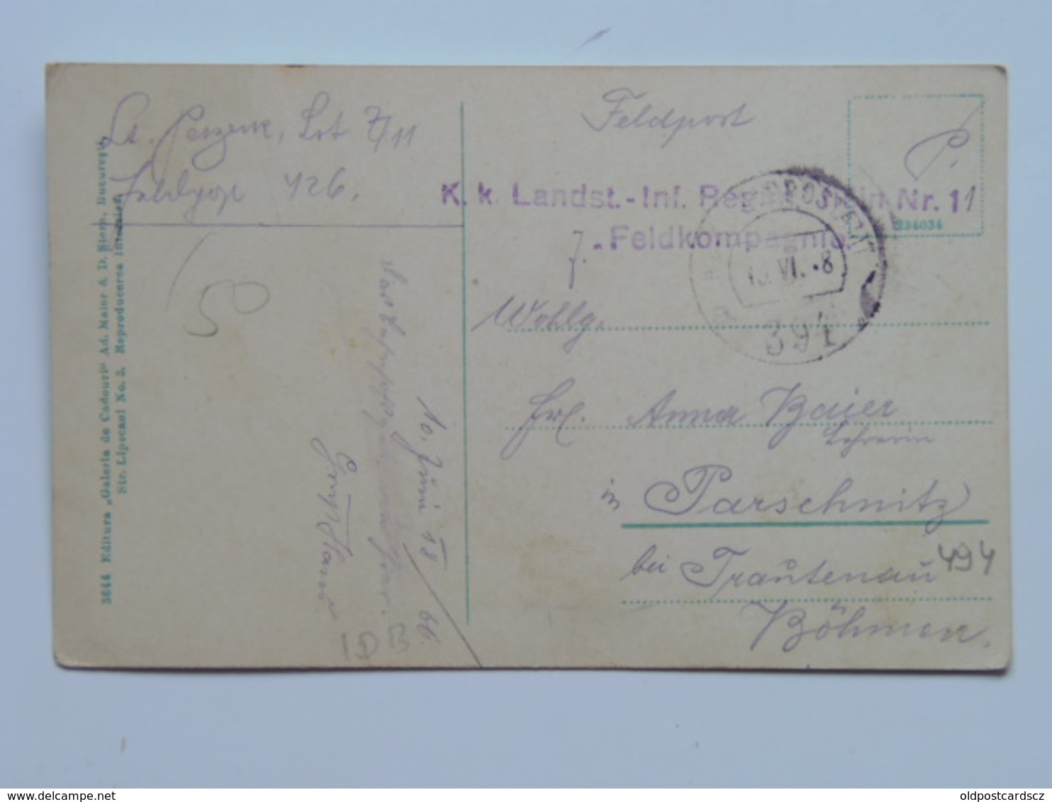 Romania 494 Pitesti Gara Bahn Station 1910 Ed Maier I Stern Nr 3844 - Romania