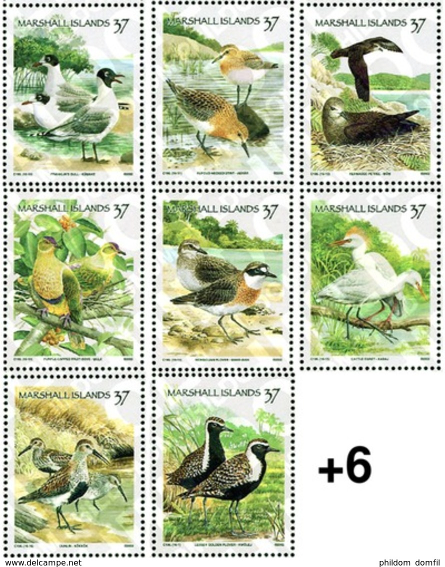 Ref. 98814 * MNH * - MARSHALL Islands. 2002. TROPICAL BIRDS . AVES TROPICALES - Marshall Islands