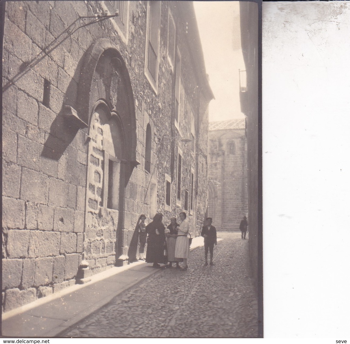 CACERES  Palais Episcopal Et SAN MARIA Septembre   1929  Photo Amateur Format Environ 7,5 X 5,5 - Lugares