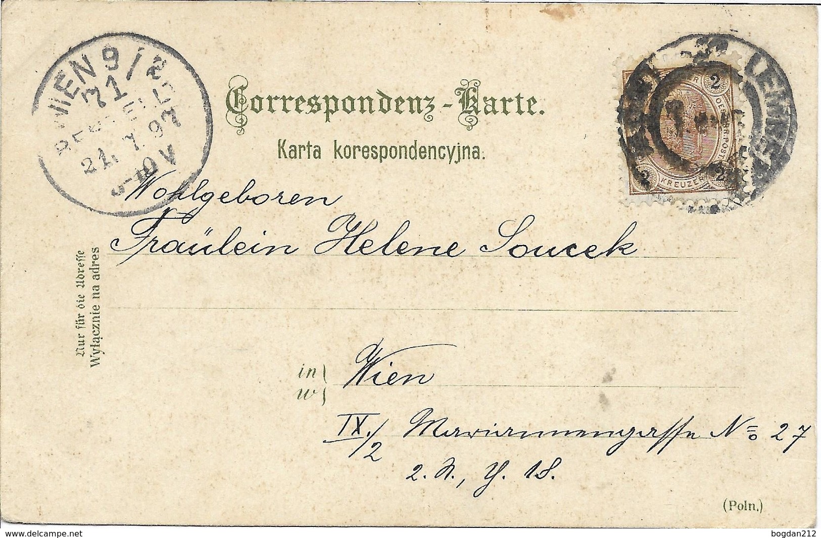 1897 - LEMBERG , Gute Zustand, 2 Scan - Ukraine