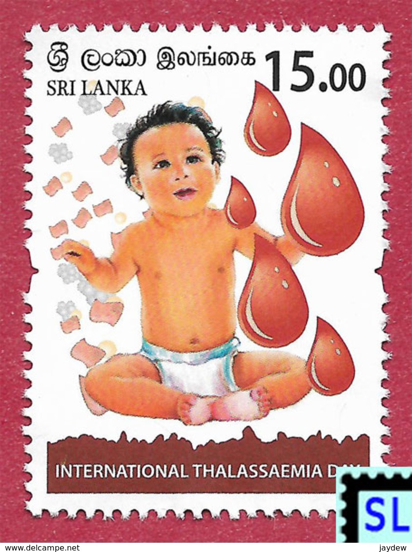 Sri Lanka Stamps 2019, World Thalassaemia Day, MNH - Sri Lanka (Ceylon) (1948-...)