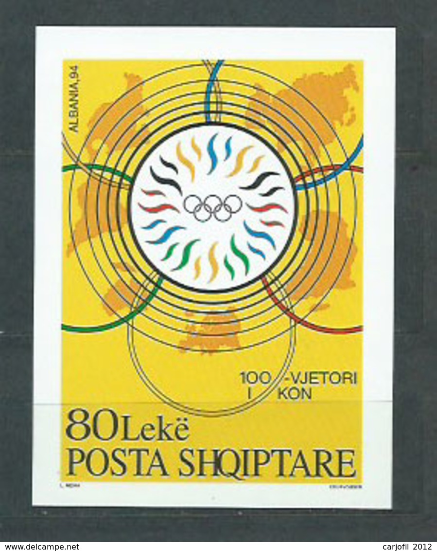 Albania Hojas 1994 Yvert 79 ** Mnh Comite Olimpico - Albania