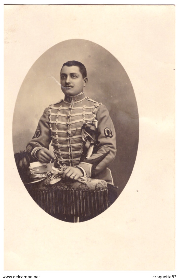 HUSSARD DU 8è REGIMENT  1908   CARTE PHOTO - Guerre, Militaire