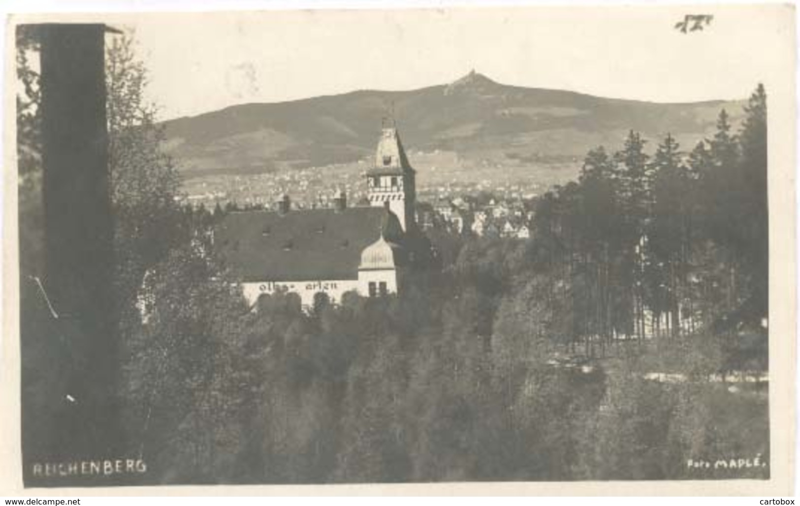 Liberec / Reichenberg,  (anno 1921) (originele Fotokaart / Real Photo PostCard RPPC)  ( 2 X Scan) - Tsjechië