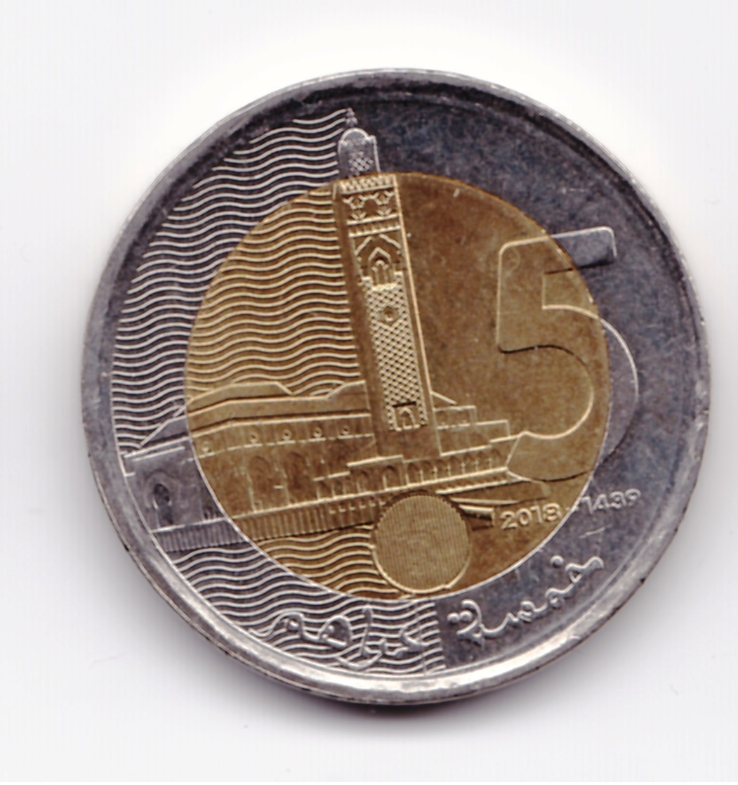 Morocco,5 Dirham 2018 - Marocco