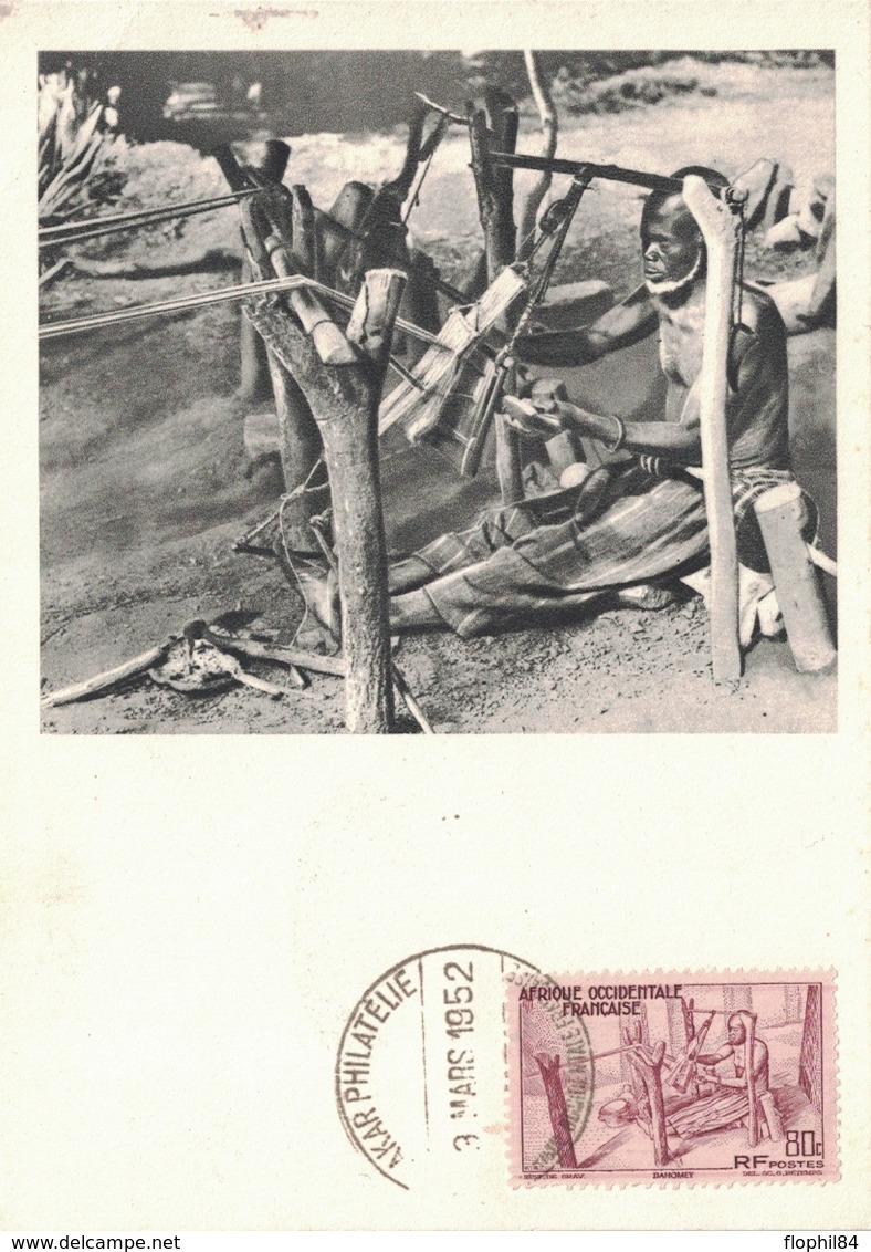 AOF - SENEGAL - IONYL - CARTE MAXIMUM - SENEGAL - TISSERAND - METIER. - Soudan (1954-...)