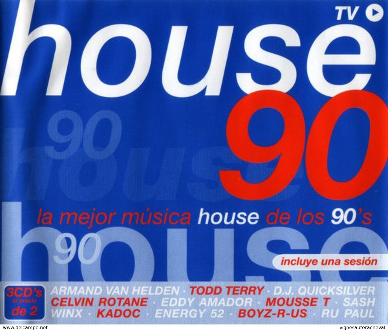 Artistes Variée- House 90  (3c CD) - Dance, Techno & House