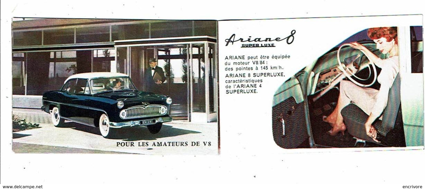 SIMCA Invitation Au Voyage LES ARIANES 60 Ariane 4 Ariane 8 Superluxe - Voitures