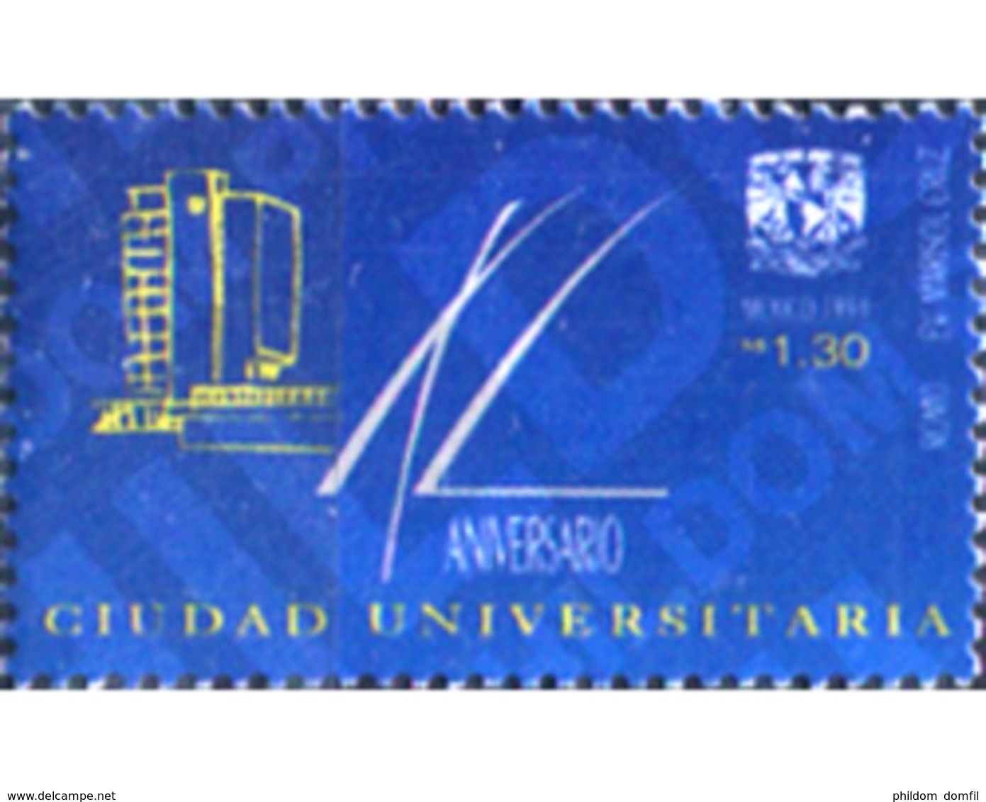 Ref. 343685 * MNH * - MEXICO. 1994. ANIVERSARIO DE LA CIUDAD UNIVERSITARIA - Mexico