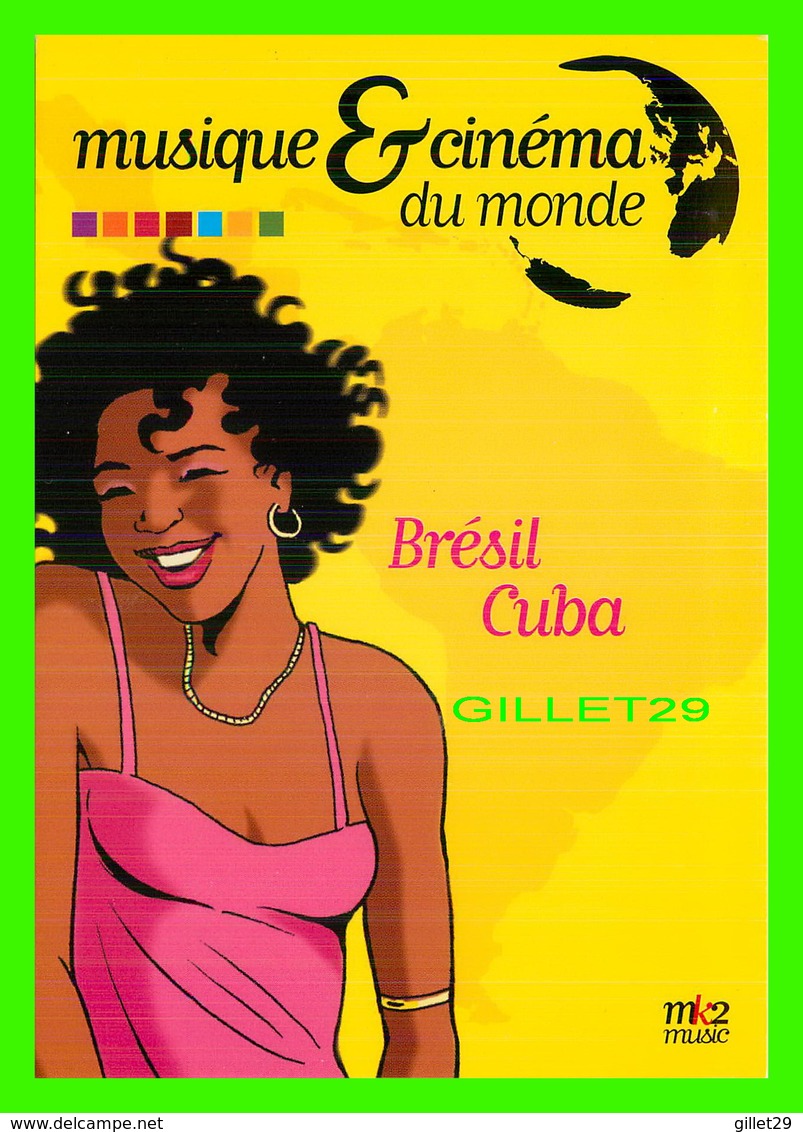 AFFICHES DE FILM - MUSIQUE ET CINÉMA DU MONDE BRÉSIL CUBA - MK2 BIBIOTHEQUE, PARIS 13e - - Affiches Sur Carte