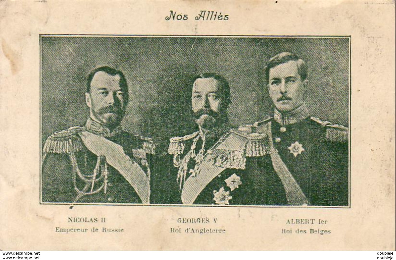 MILITARIA  GUERRE 1914- 18  Nos Alliés   ..... - Oorlog 1914-18