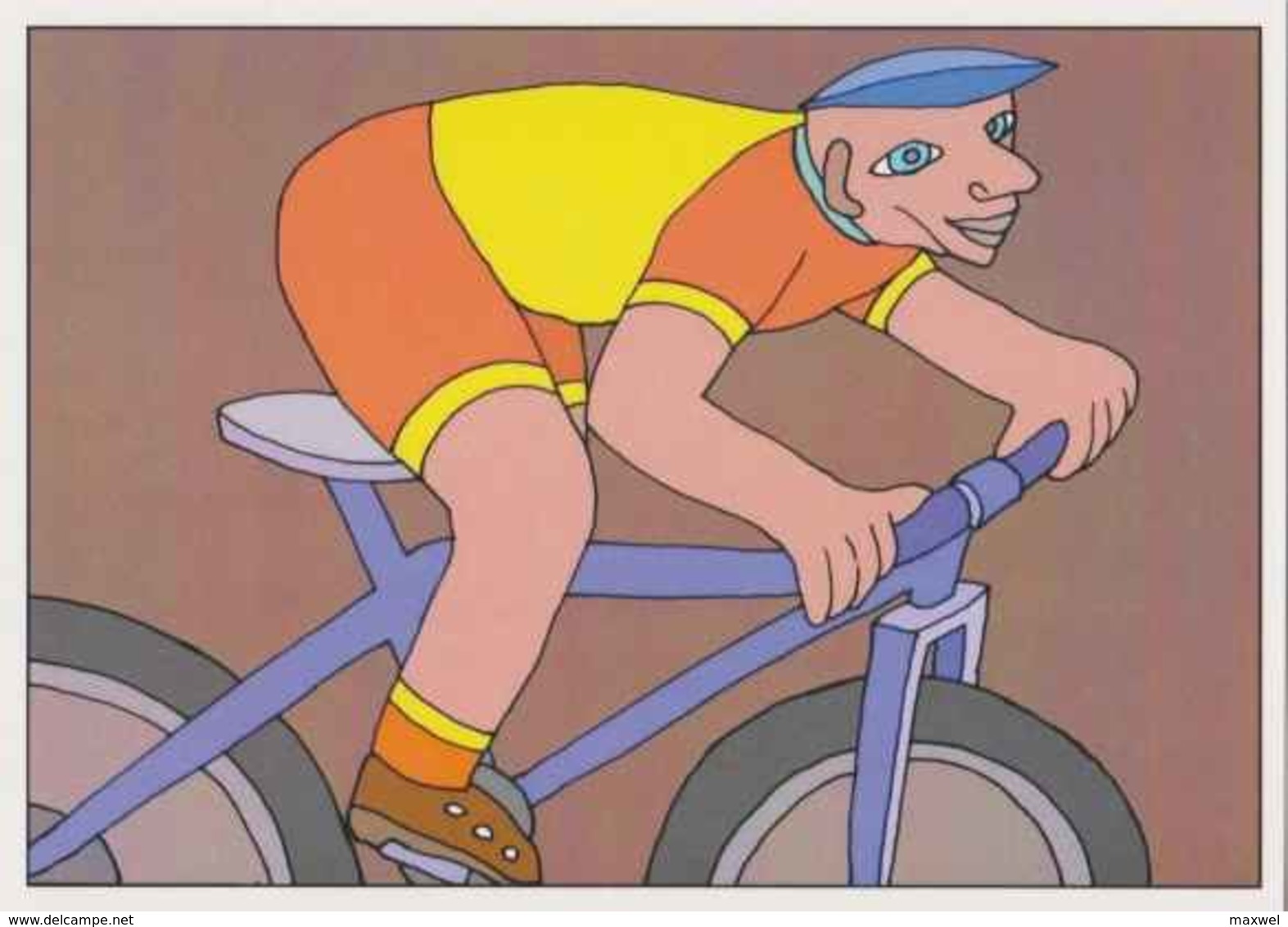 Cpm ERGON - Homme à Bicyclette - Vélo - Cyclisme - Illustrateurs - Illustrateur - Ergon