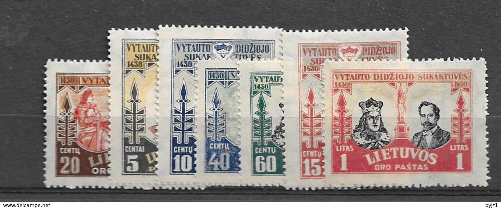 1930 MH Lituania Mi 307-13 - Lituania