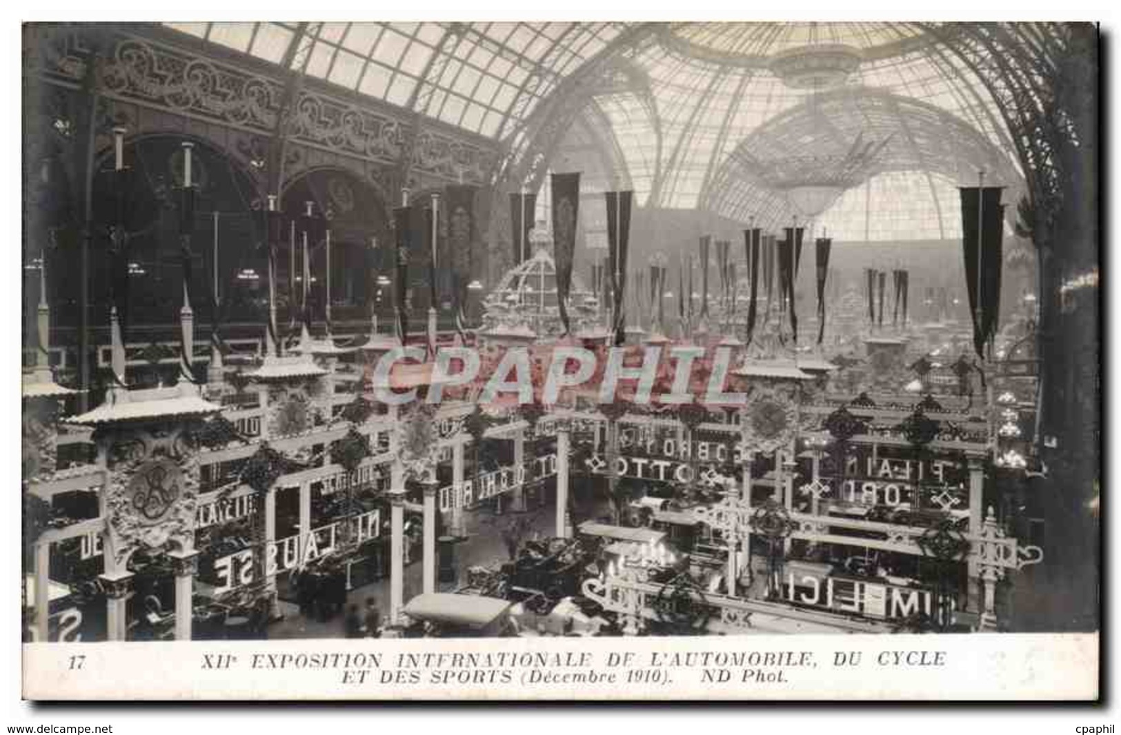 Paris - XII Exposition Internationale De L&#39Automobile Du Cycle Et Des Sports - Decembre 1910 - CP - Arrondissement: 01