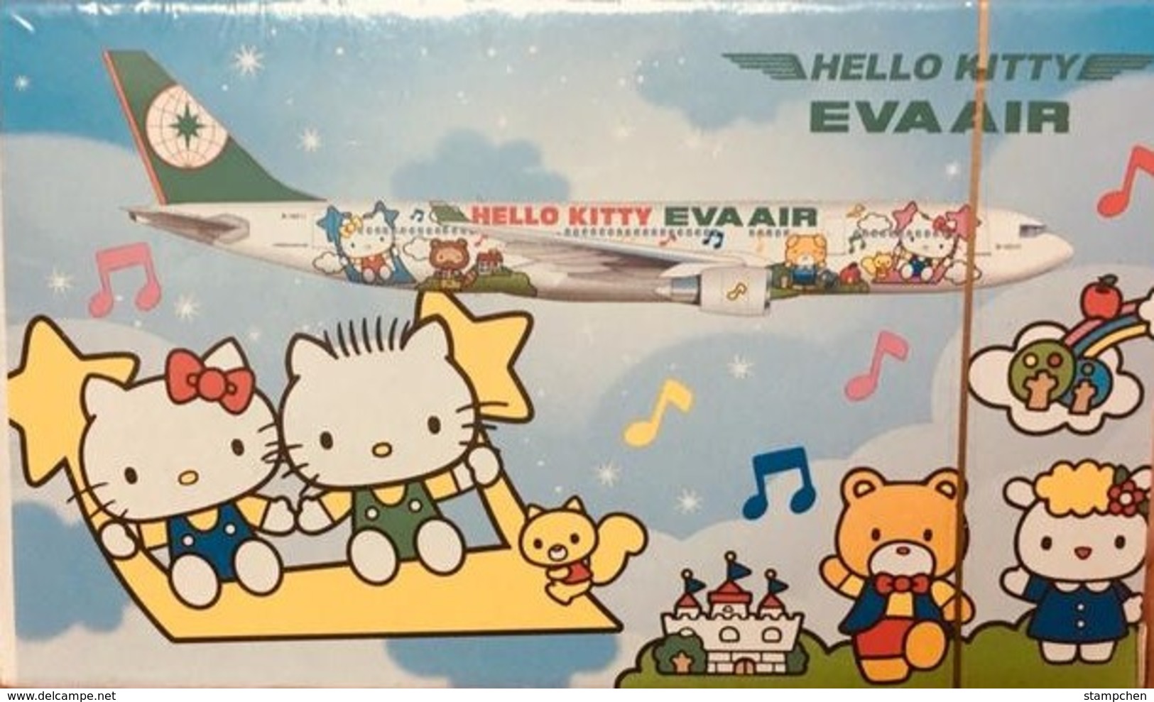 2018 Poker Of EVA AIR (airline Co. Of Taiwan) Hello Kitty Airplane Plane Music Apple Bird Playing Cards - Other & Unclassified