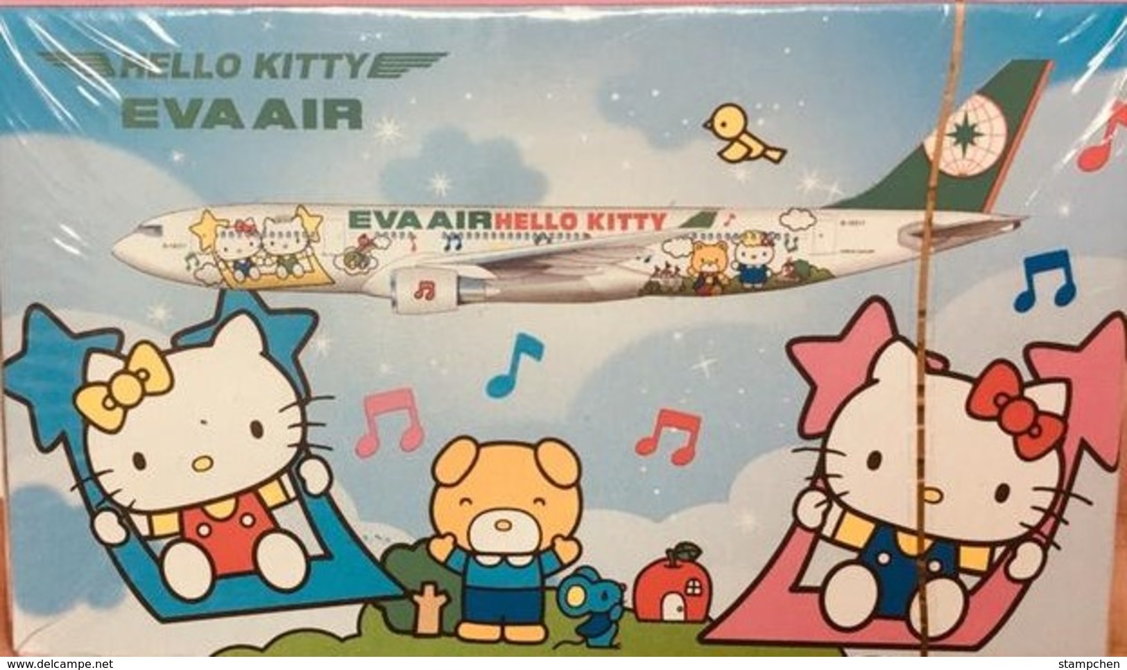 2018 Poker Of EVA AIR (airline Co. Of Taiwan) Hello Kitty Airplane Plane Music Apple Bird Playing Cards - Other & Unclassified