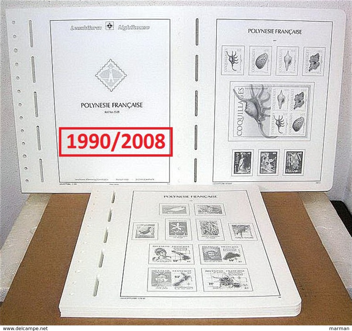 POLINESIA FRANCESE French Polynesia 1958/2008 Fogli LEUCHTTURM (nuovi) - Pre-printed Pages