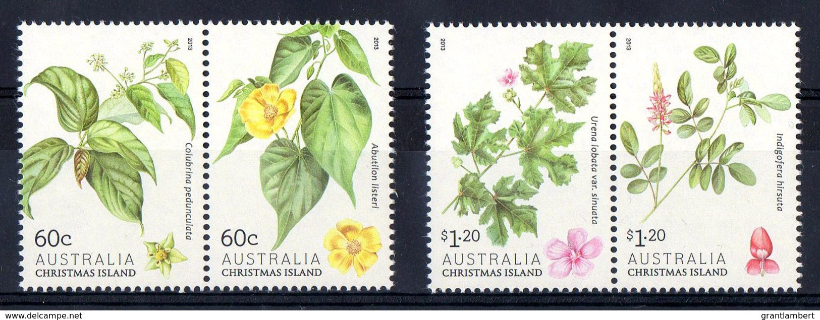 Christmas Island 2013 Shrubs Set Of 4 MNH - Christmas Island