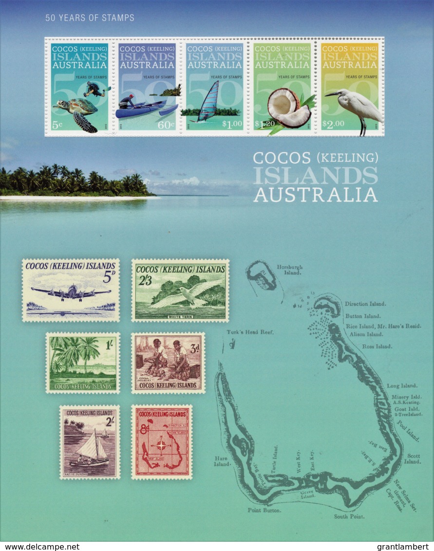 Cocos Islands 2013  50 Years Of Stamps Sheet MNH - See Notes - Isole Cocos (Keeling)