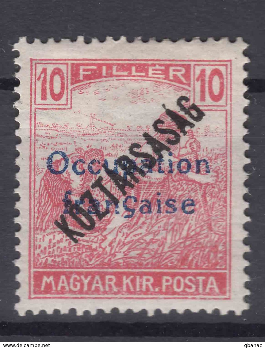 France Occupation Hungary Arad 1919 Yvert#31 Mi#35 Mint Hinged - Unused Stamps