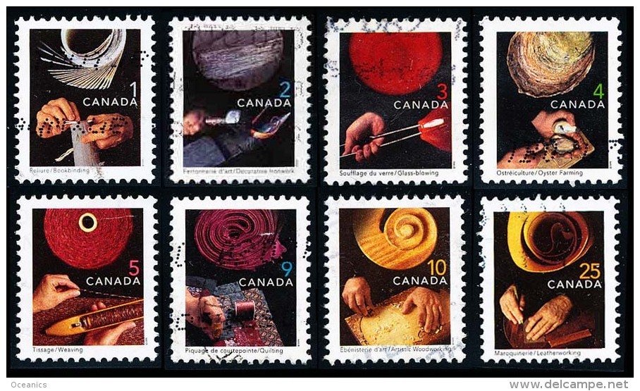 Canada (Scott No.1673-80 - Métiers Traditionels / Traditional Trades) (o) Série / Set - Oblitérés