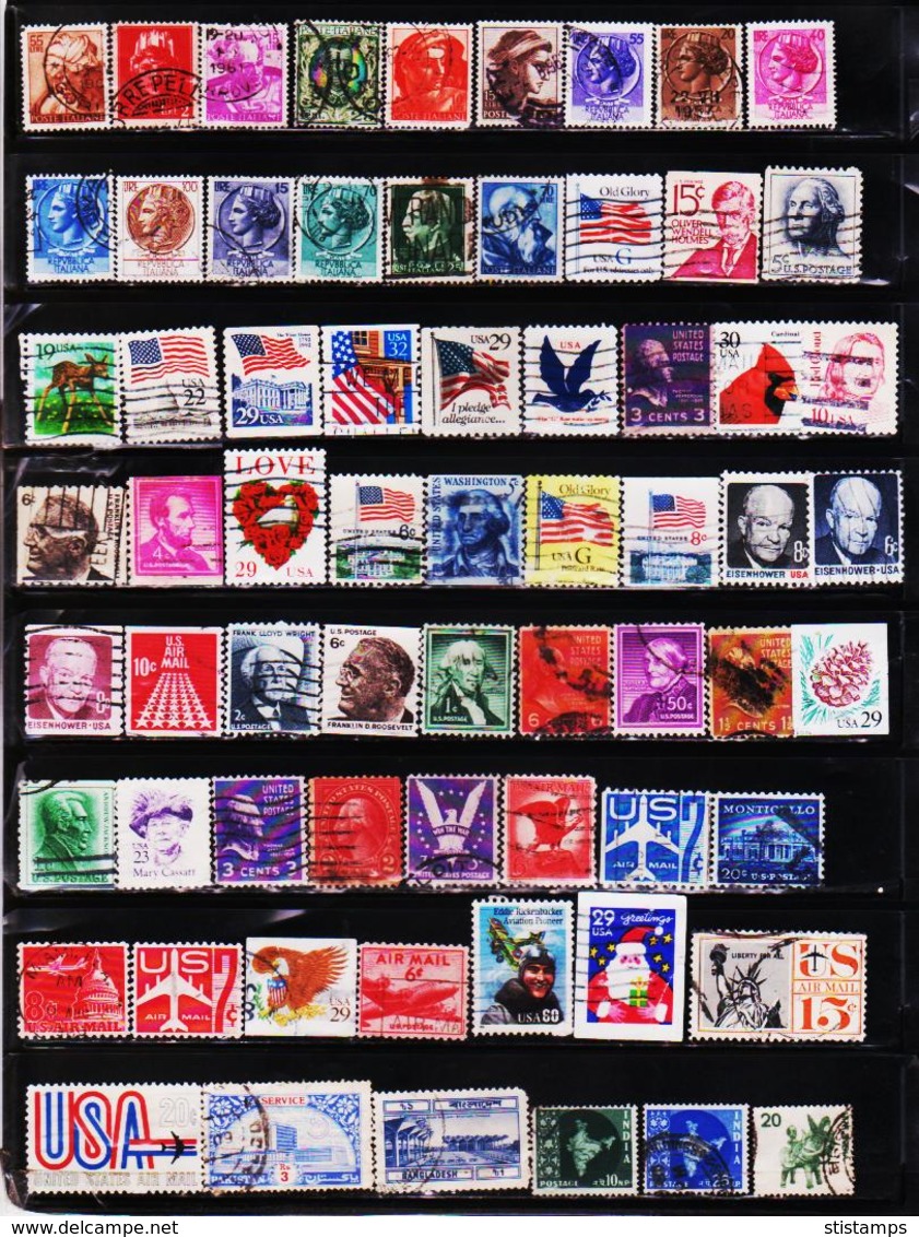 WORLDWIDE 500 DIFFERENT USED STAMPS COLLECTION LOT #K1205