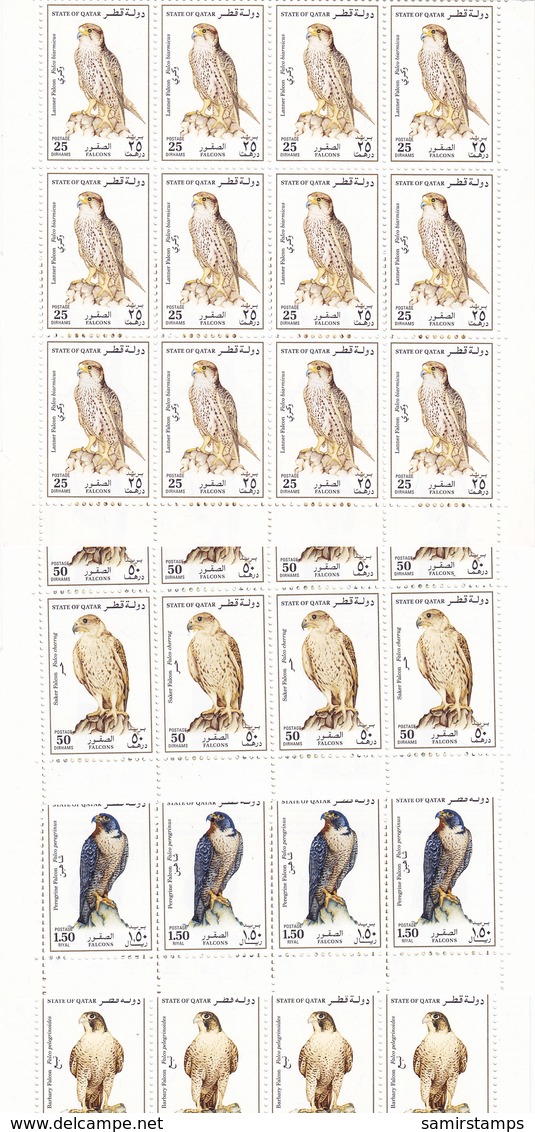 Qatar 1993 Falcons,SPECIAL REDUCED PRICE X 12 Sets Corners -MNH - CLEARING STOCK - Qatar