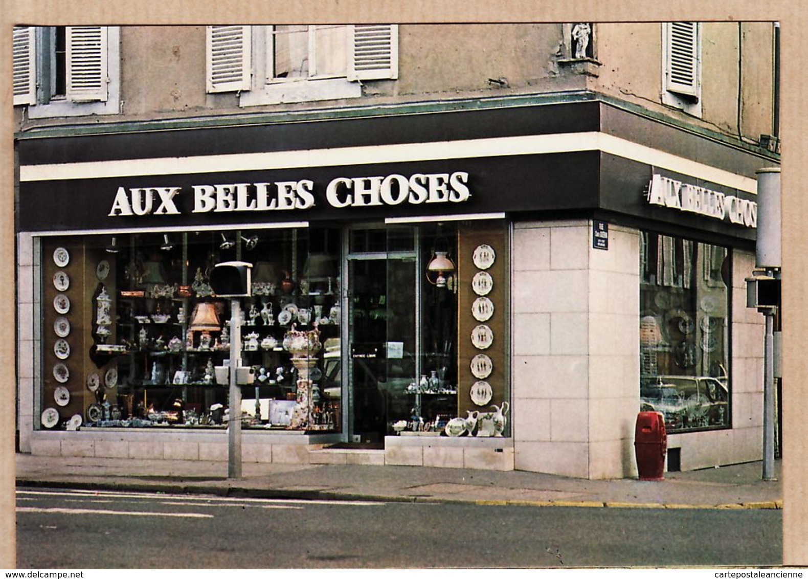 X54039 LUNEVILLE 52- Meurthe Moselle Magasin AUX BELLES CHOSES 42 Rue ALSACE Spécialiste FAÏENCES Cppub 1975s - Luneville