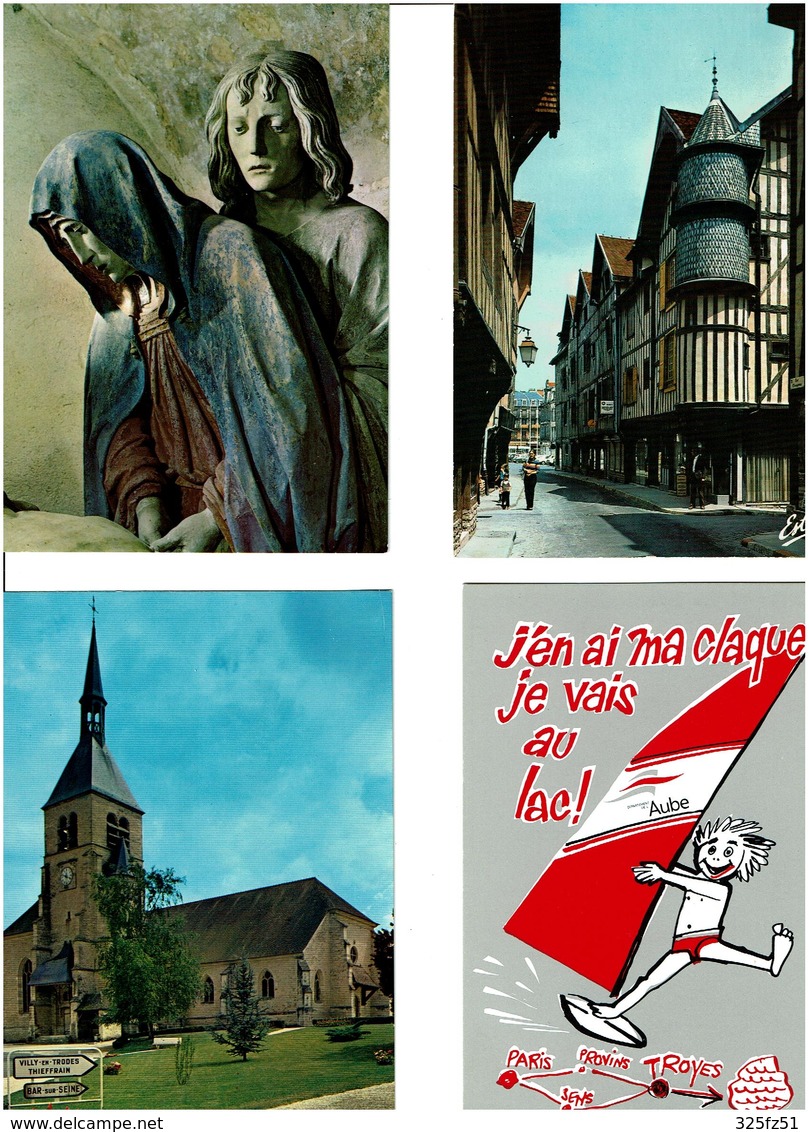 10 / AUBE /  Lot De 90 Cartes Postales Modernes Neuves - 5 - 99 Cartes