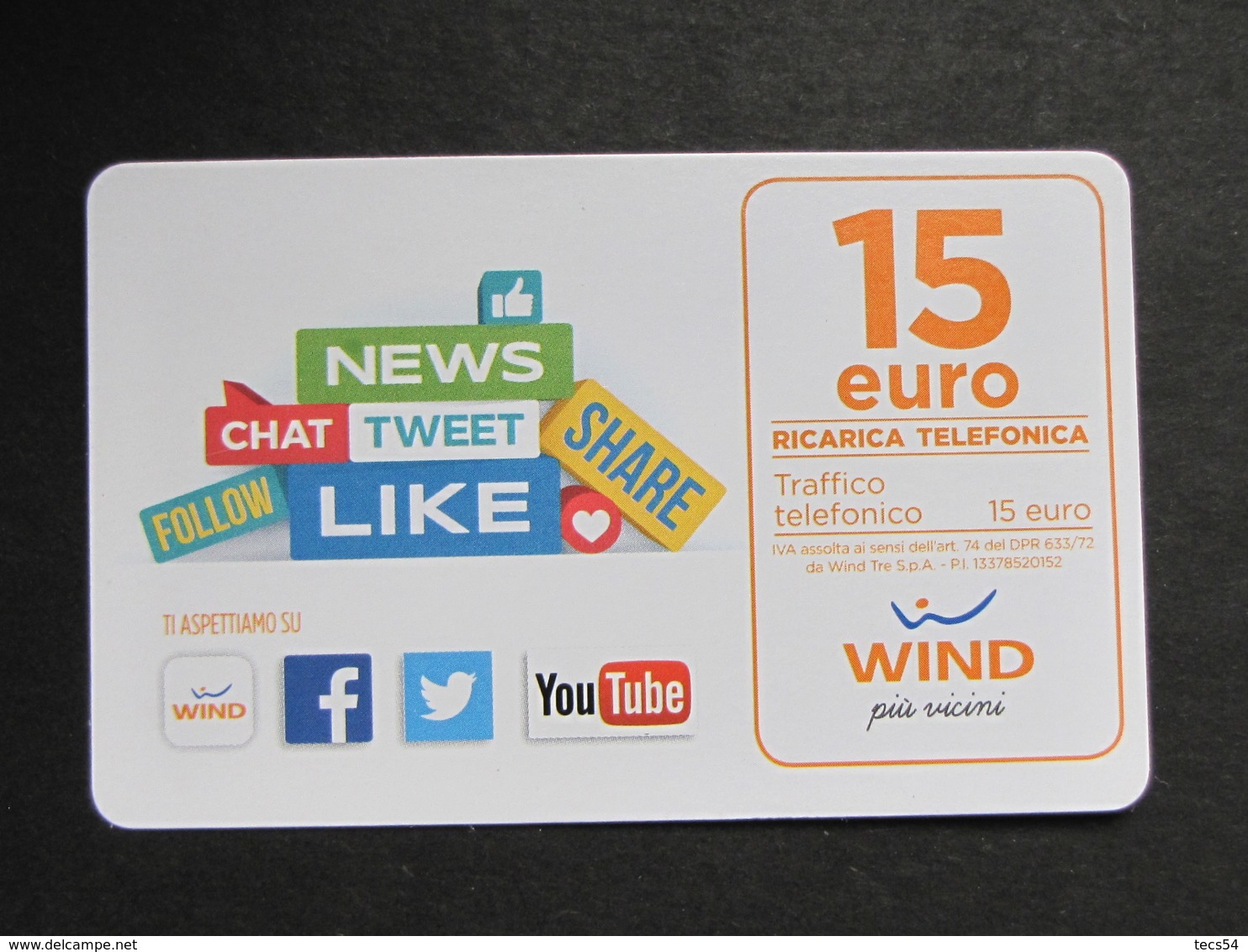 ITALIA WIND - NEWS CHAT .... 15 EURO SCAD. 30/06/2022 - USATA - Schede GSM, Prepagate & Ricariche