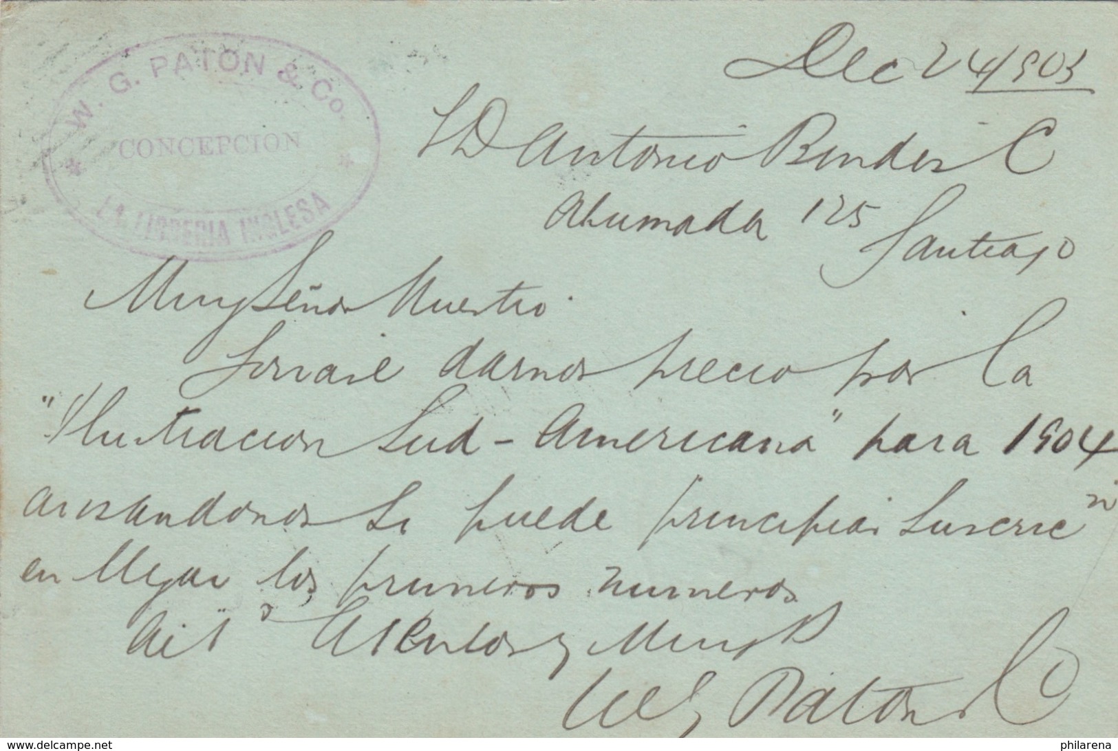 1895: Post Cards To Santiago/Neubrandenburg - Chile