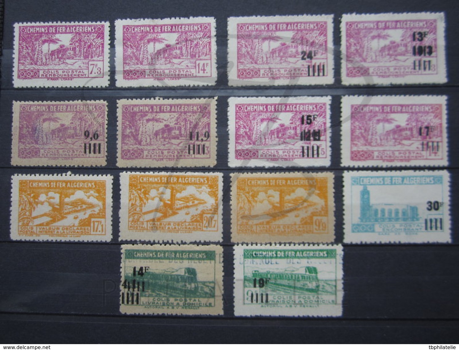 VEND LOT DE TIMBRES DES COLIS POSTAUX D ' ALGERIE , NEUFS !!! - Colis Postaux