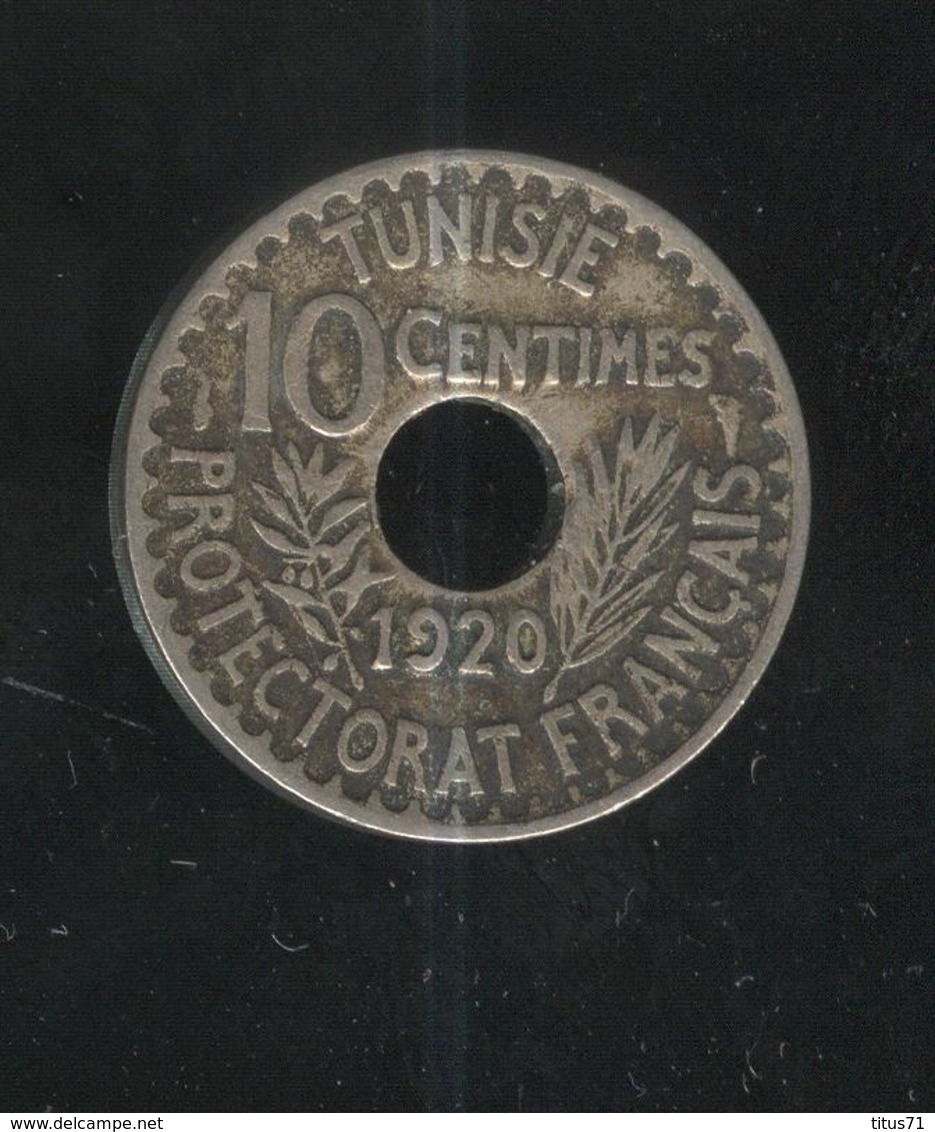 10 Centimes Tunisie 1920 - Túnez