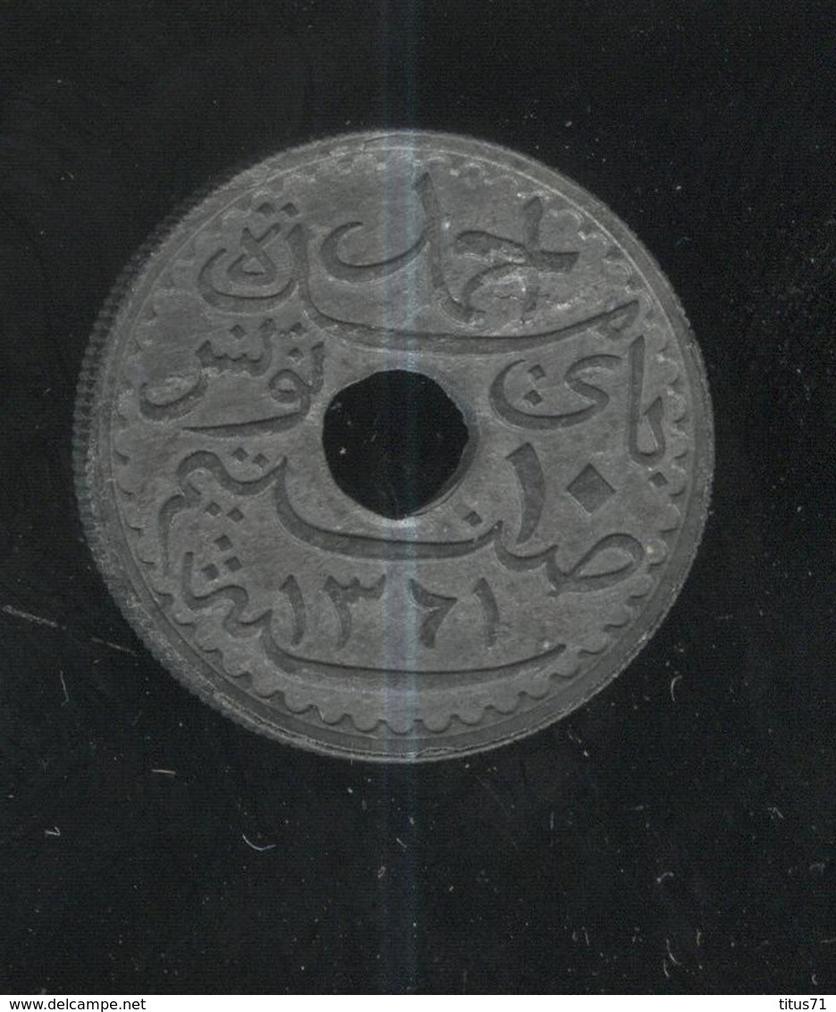 10 Centimes Tunisie 1942 Zinc - Tunesien