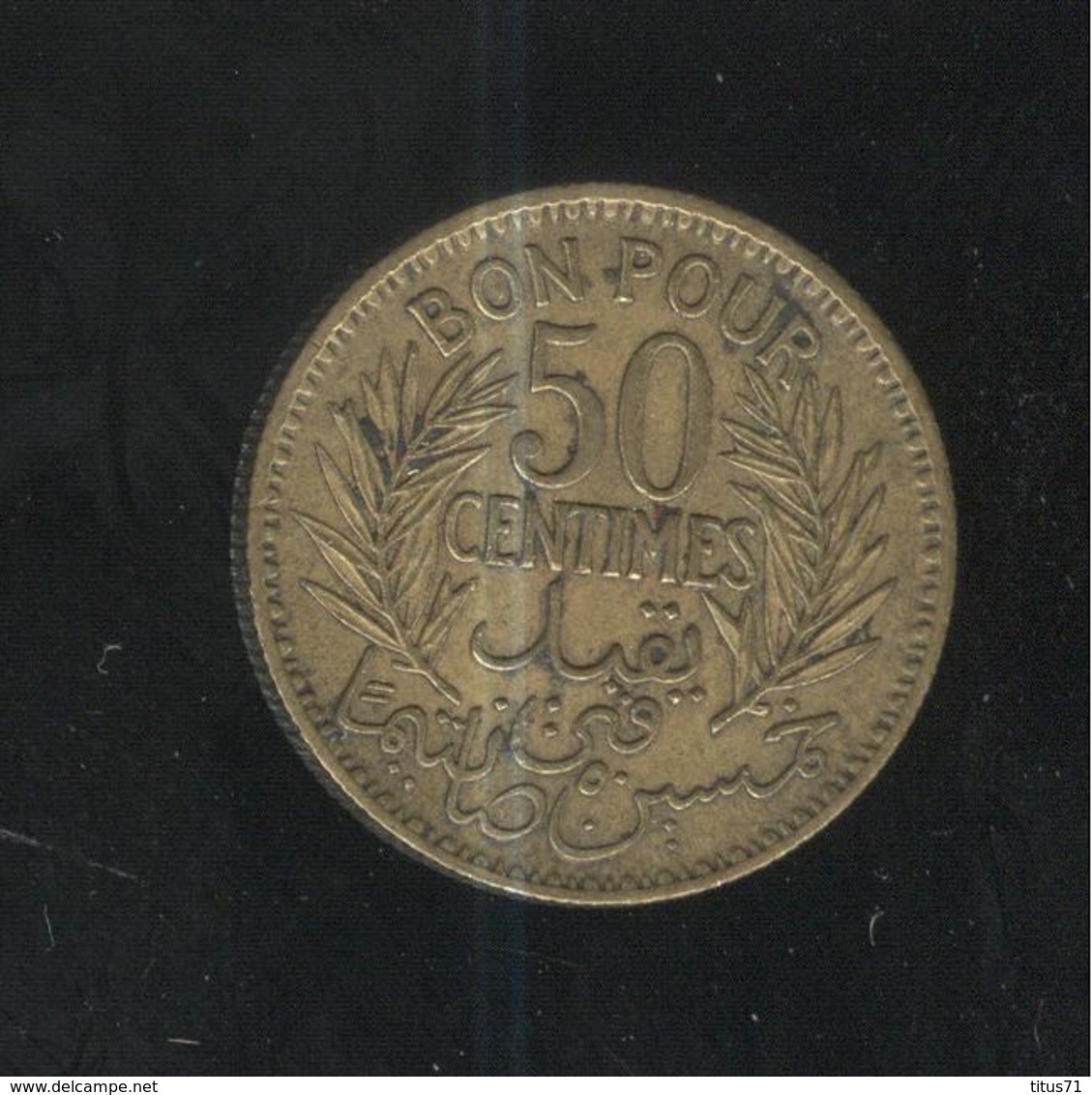 50 Centimes Tunisie 1941 - Túnez