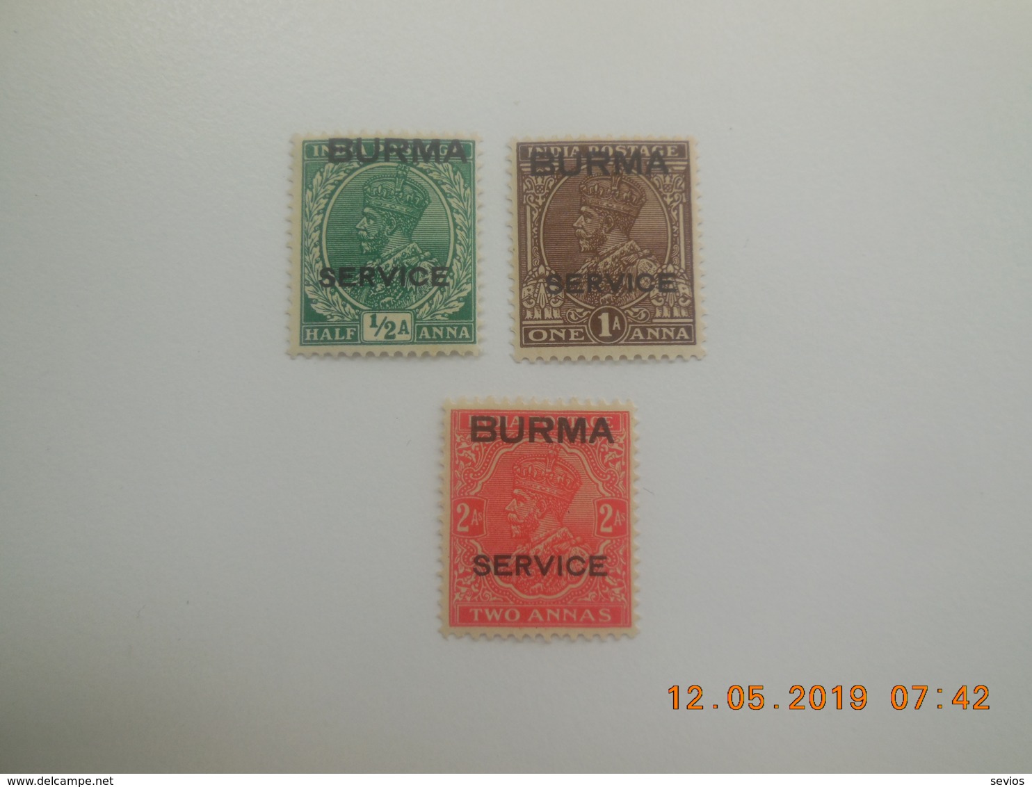 Sevios / Groot Brittannie / **, *, (*) Or Used - Burma (...-1947)