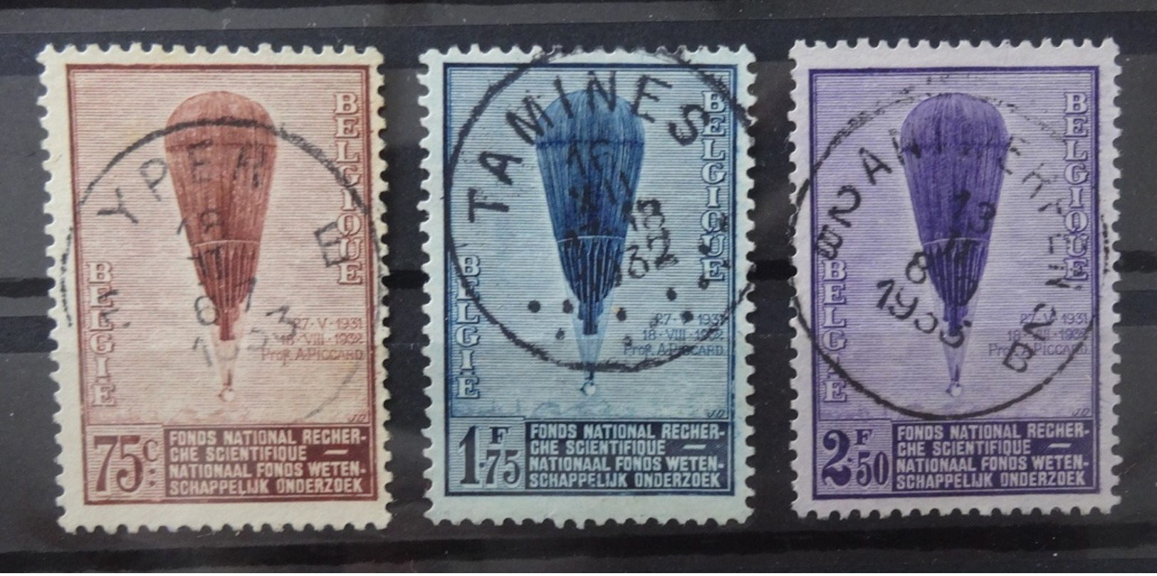 BELGIE  1932     Nr.  353 - 355       Gestempeld    CW 18,00 - Used Stamps